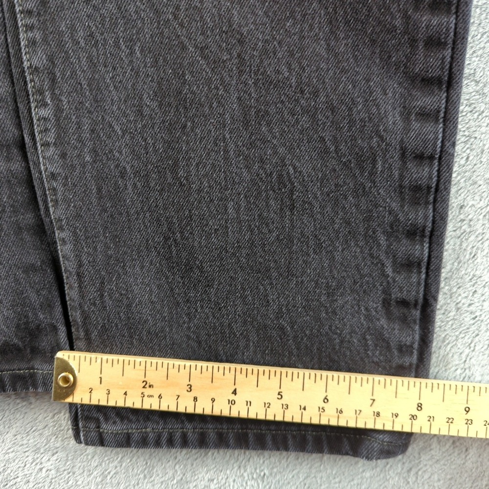 Vintage Levis 501 Jeans Mens 33 (Fits 30x28) Black Faded Straight Grunge Y2K - Picture 4 of 12
